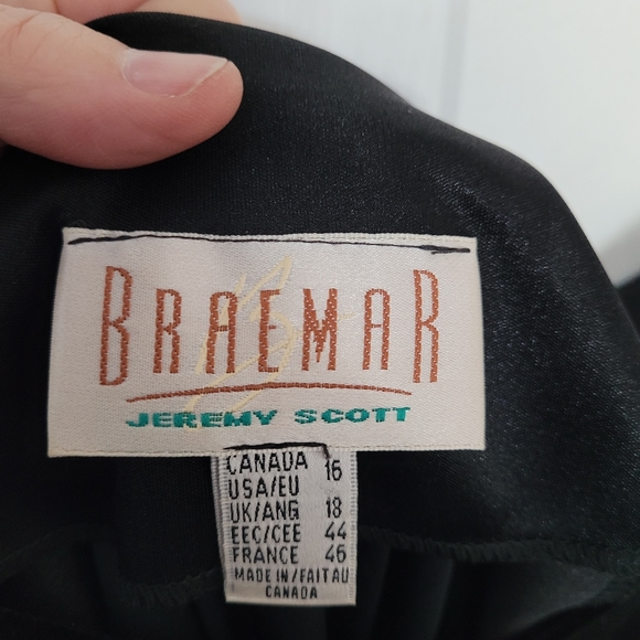 Floor Length Black Velvet Evening Gown - Picture 6 of 7